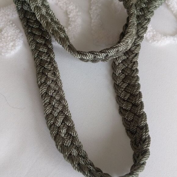 The Sak crocheted Sage Green Crossbody Mini Bag - Picture 10 of 14
